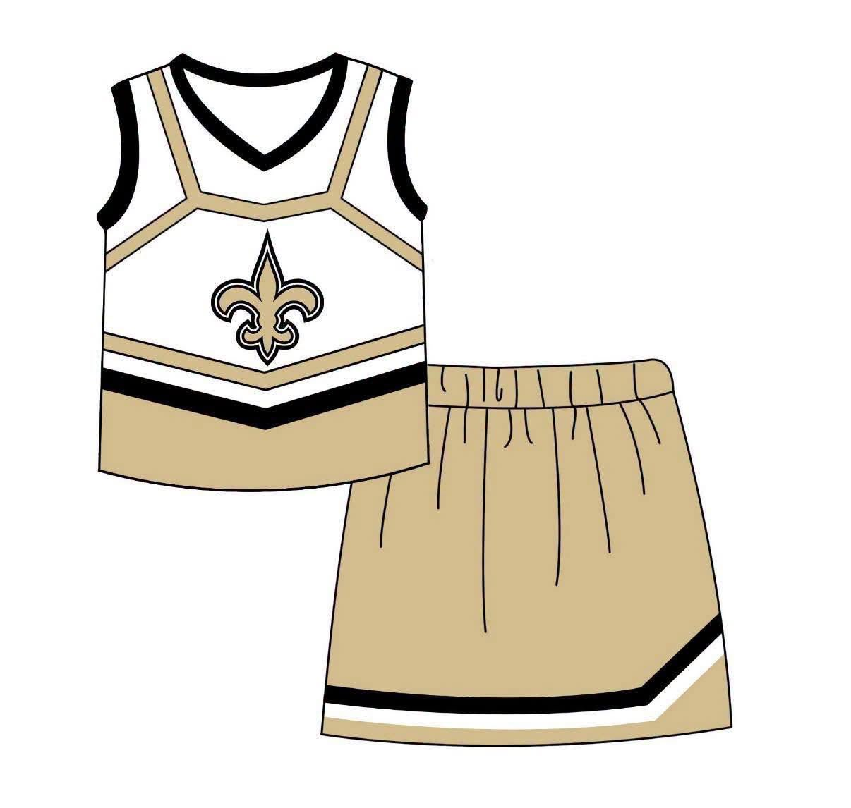 CUSTOM MOQ 5 Sibling Baby Striped Vest Top Skort Team Sports Active Sets Long Sleeve Zipper Hoodie Tops
