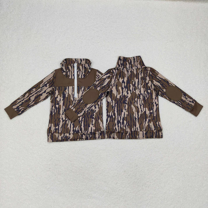 Baby Boys Camouflage Hunting Season Zip Pullovers Tops