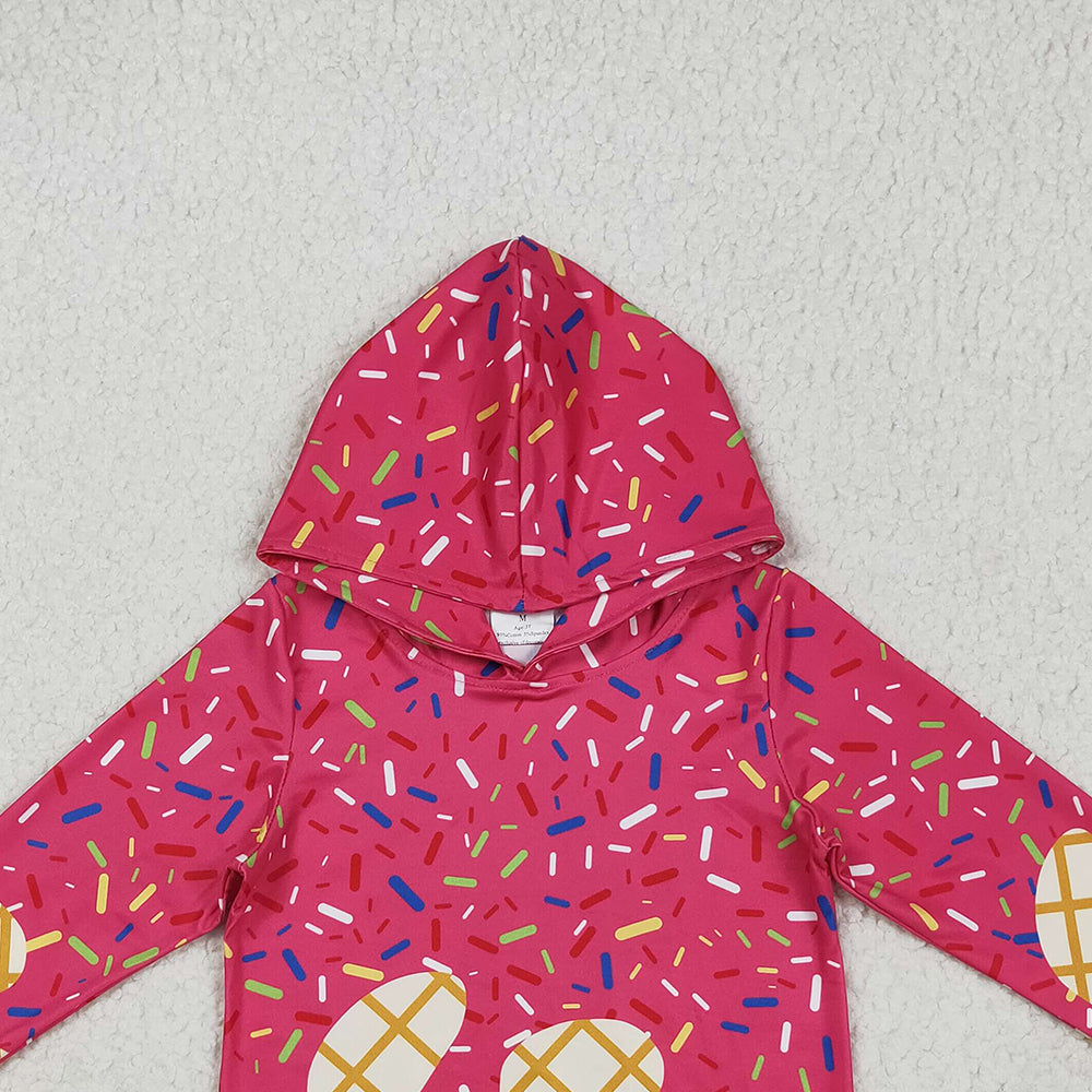 USA Shop (in stock)BT1271 Baby Boys Long Sleeve Tops Baby Kids Pink Long Sleeves Team Sprinkles Drips Hoodies Tops