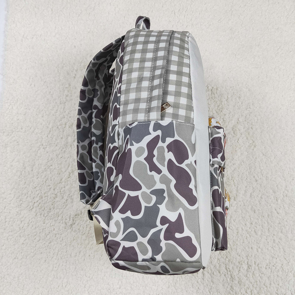 USA Shop (in stock)BA0268 RTS NO MOQ Baby Bags Kids Hunting Dog Camo Backpack School Bag