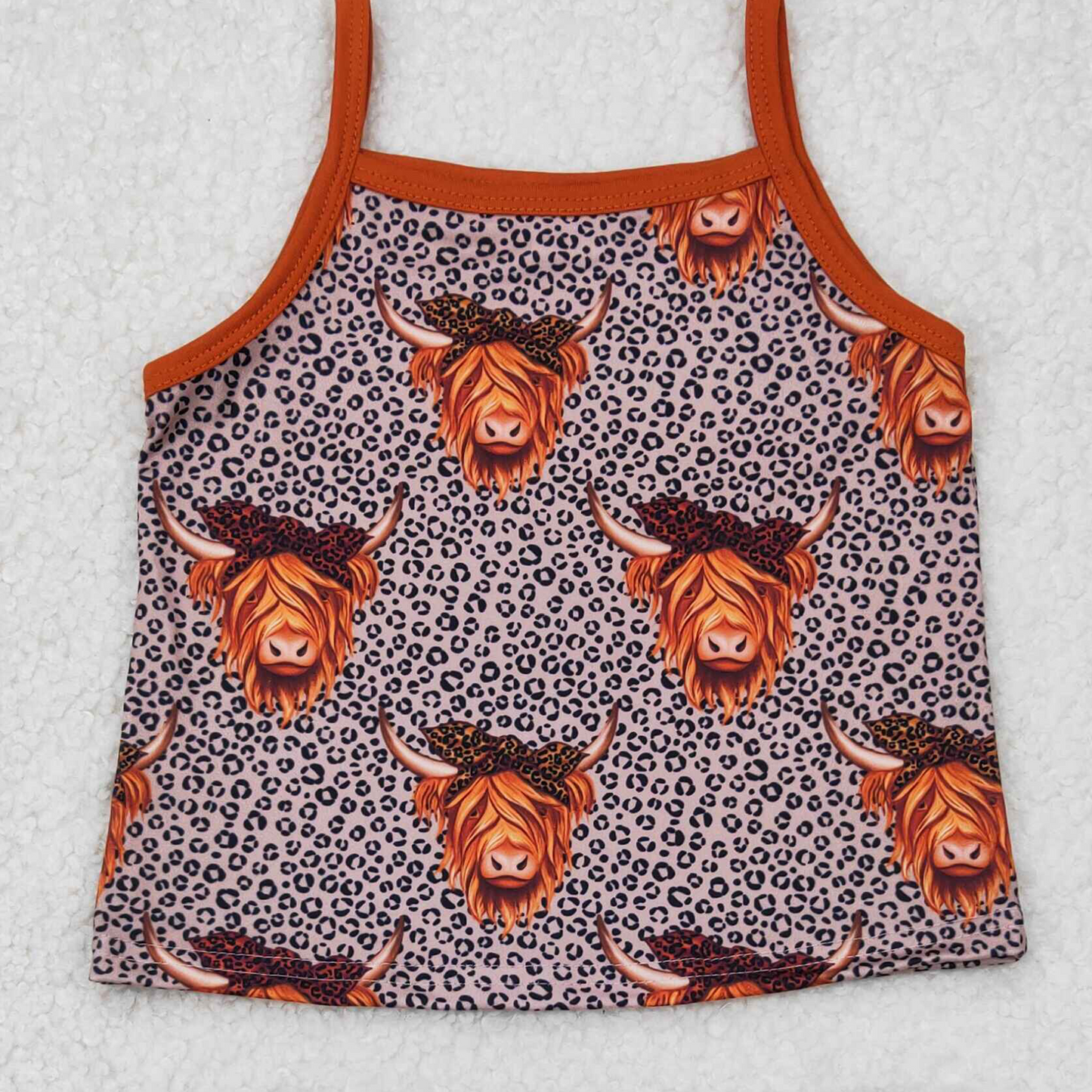5.24 GSSO2341 RTS NO MOQ Baby Girls Summer Outfits baby girls clothes alpine head sleeveless shorts set