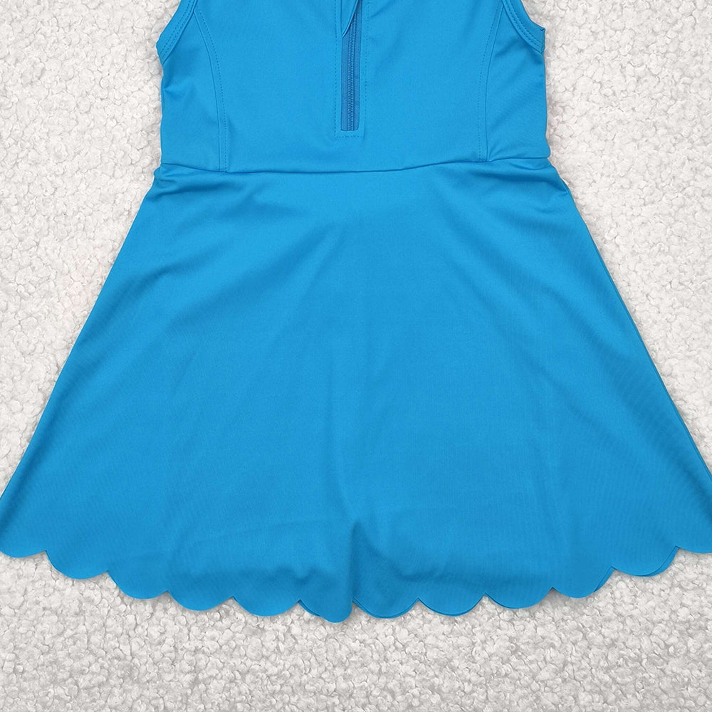 7.18 GSD2090 RTS NO MOQ Baby Girls Summer Yoga Dress baby girl clothes yoga sleeveless skirts dress