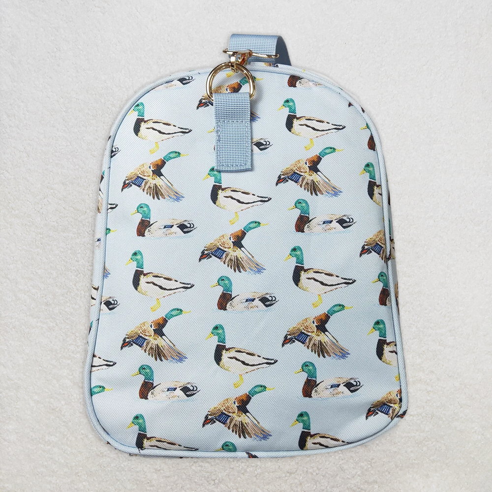 BA0275RTS NO MOQ Baby Bags Baby Girls Adult Blue Ducks Duffle Gym Bags