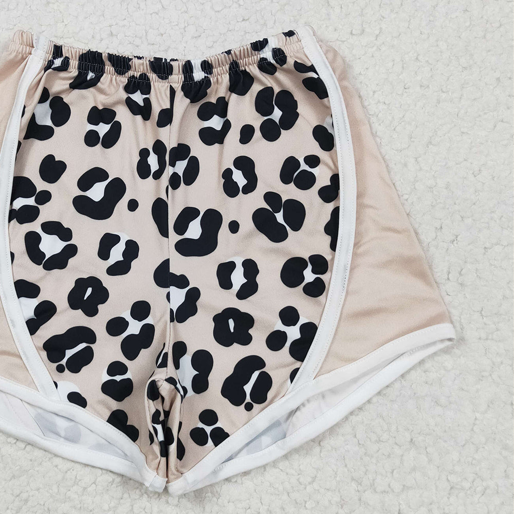 6.19 SS0526RTS NO MOQ Baby Girls Shorts Baby Girls Cow Print Leopard Shorts Bottoms