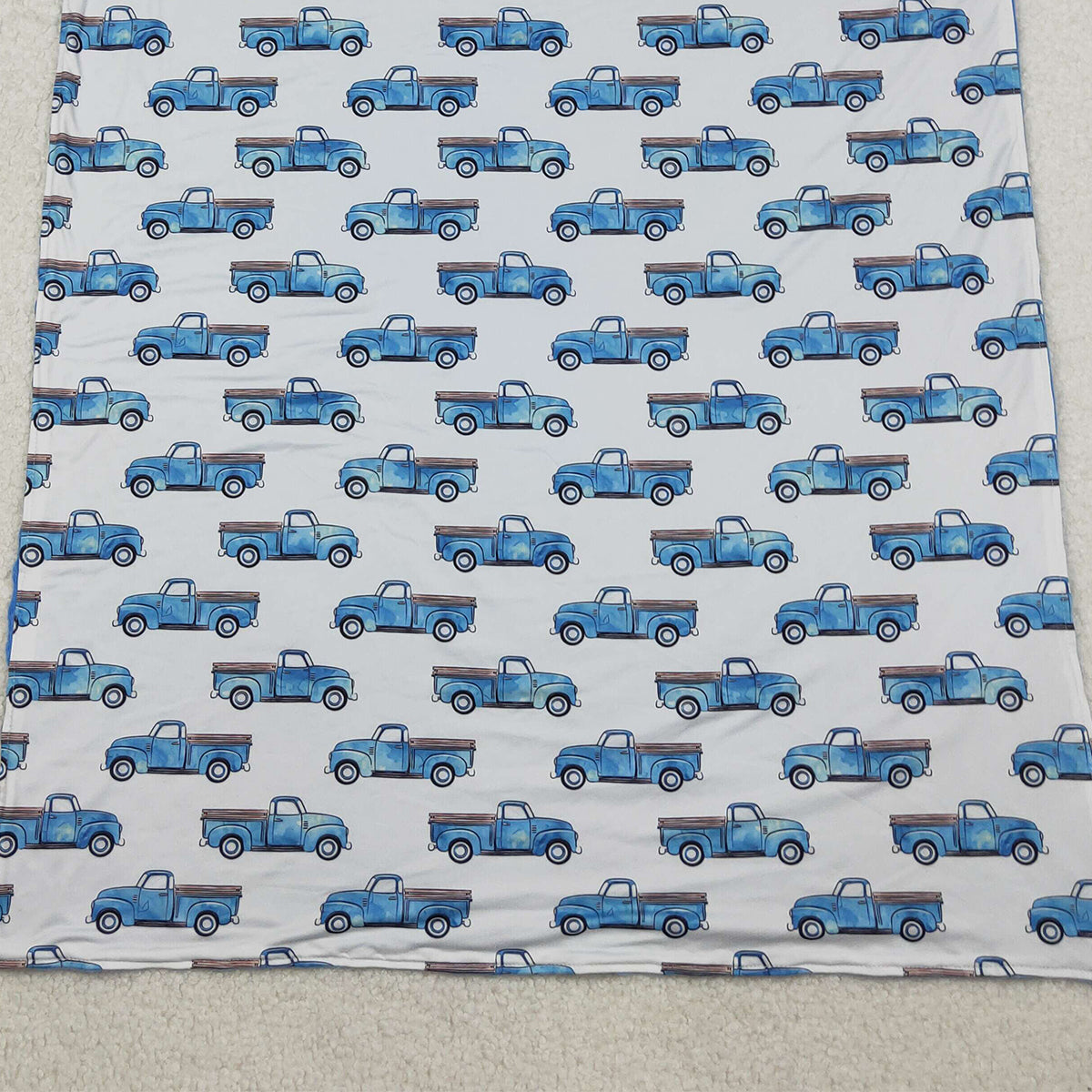 11.11 RTS NO MOQ (In stock)BL0062 Baby Kids Truck Minky blankets
