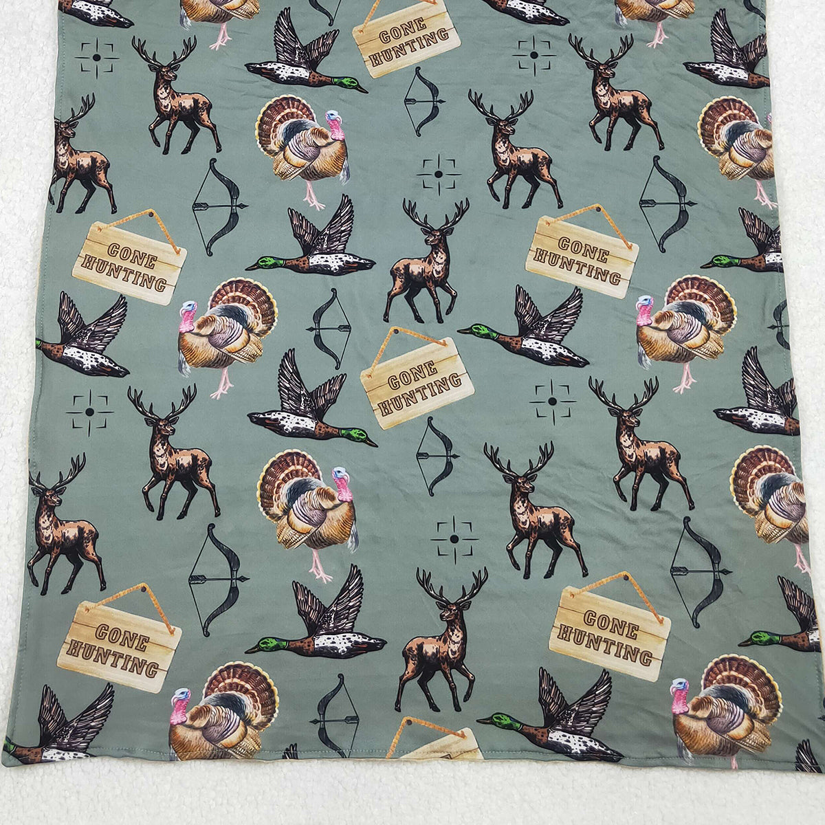 10.18 RTS NO MOQ (In stock)BL0151 Baby Toddler Children Hunting Deer Ducks Blankets