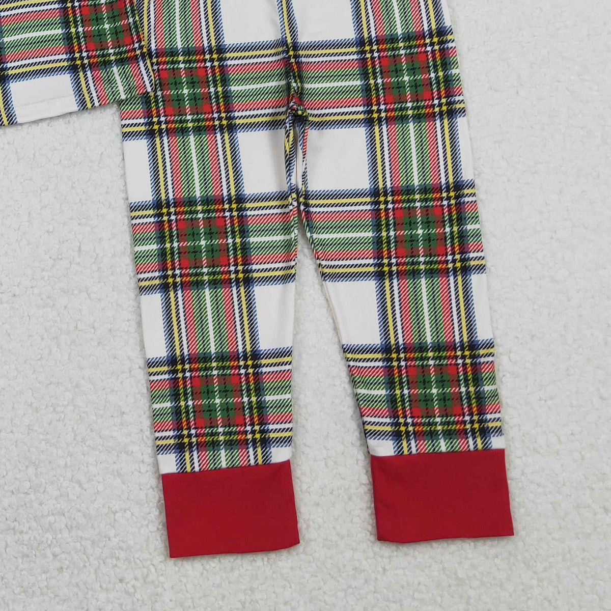 11.4 RTS NO MOQ (In stock)BLP1279 Baby Boys Winter Outfits Baby Boys Green Red Checked Top Pants Christmas Pajamas Sets
