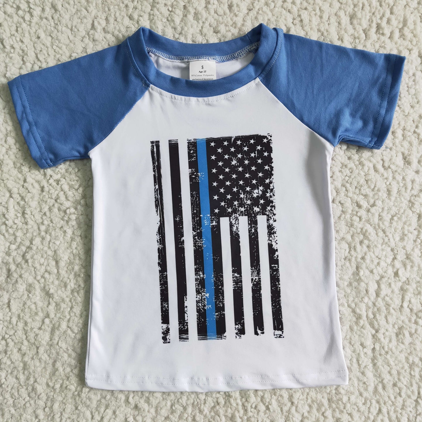 A9-17 Sales New RTS NO MOQ Clearance Flag boys shirts