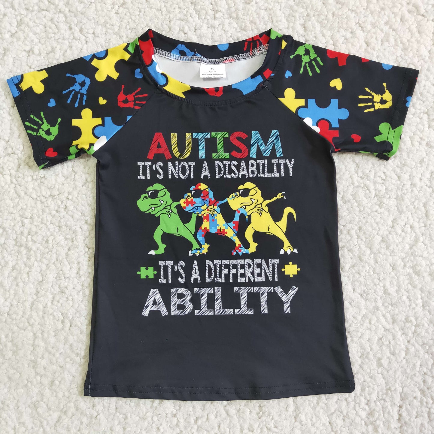 E3-20 Sales New RTS NO MOQ Clearance Baby Boys Autism Shirts
