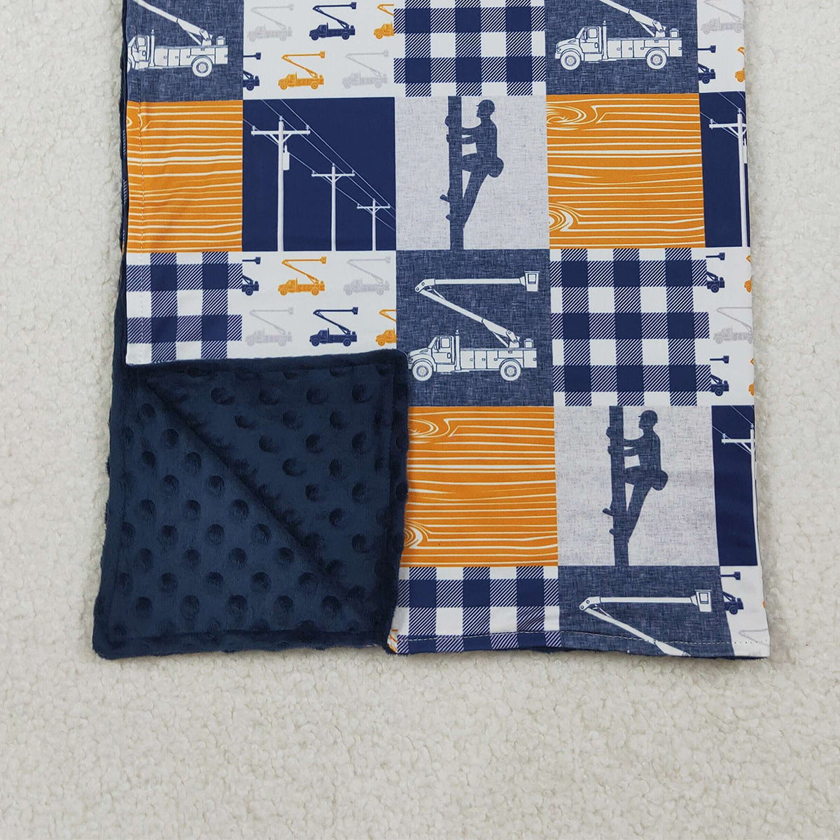 10.16 RTS NO MOQ (In stock)BL0075 Baby Kids Power Tower Minky Blankets