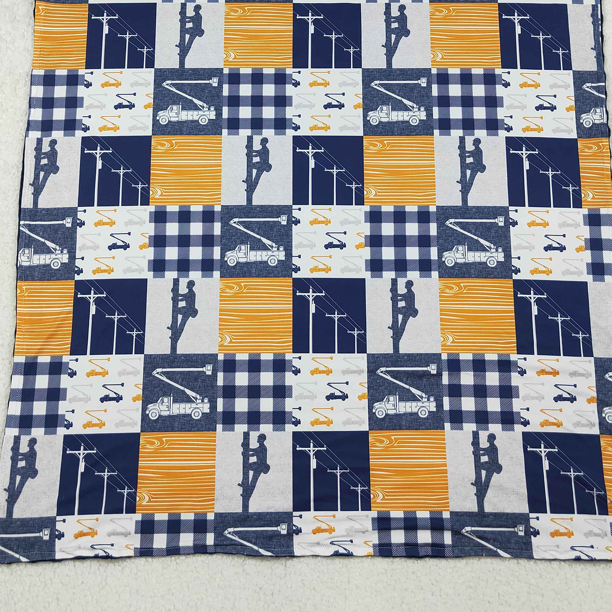 10.16 RTS NO MOQ (In stock)BL0075 Baby Kids Power Tower Minky Blankets