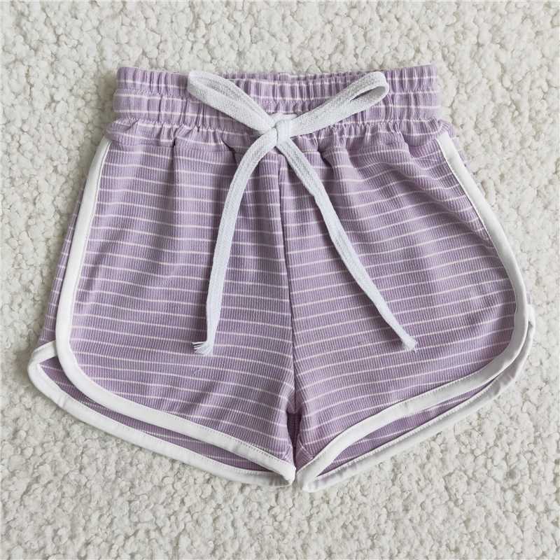 B0-10 Baby girls summer sports design shorts 9