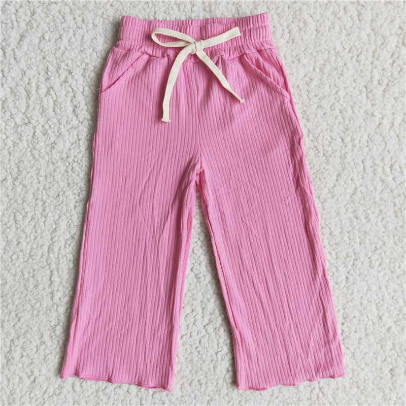 E14-14 Baby Girls hotpink color bell pants