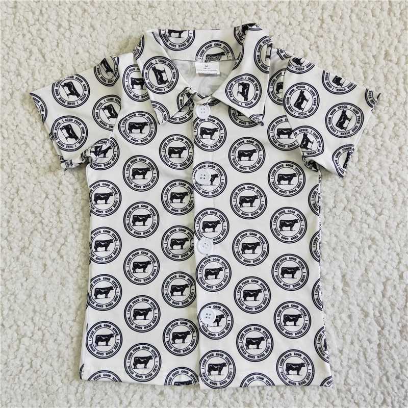 BT0016 Baby Boys western button up shirts 7