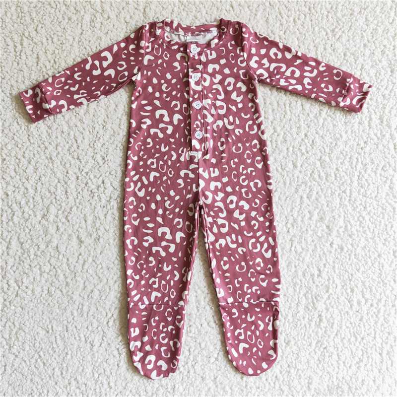 Baby kids western style bull head cactus long stockings romper