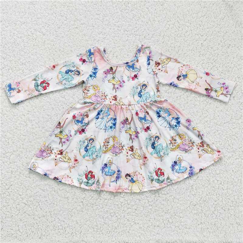 GLD0177 Baby Girls Princess Twirl knee length Dresses