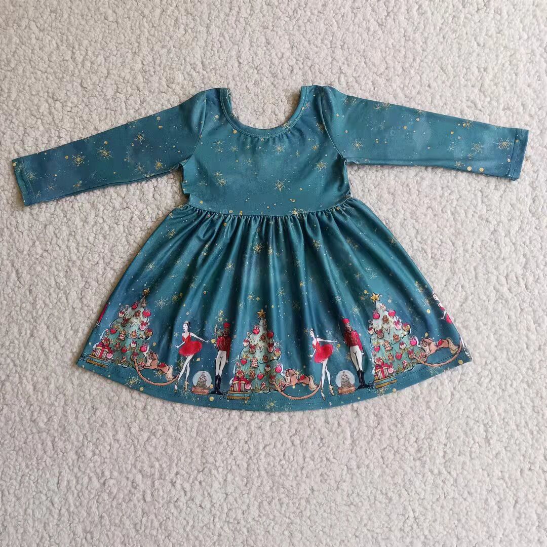 6 A4-17 Christmas knee length dresses