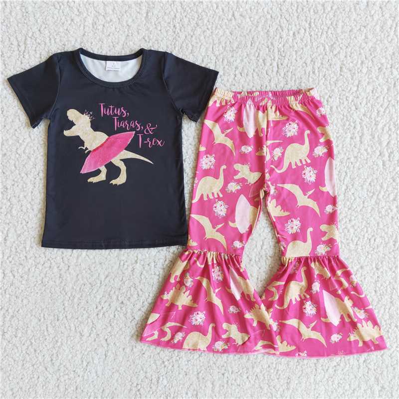 D9-5 tutus tiaras Trex Dinosaur bell sets(Can choose headband here)