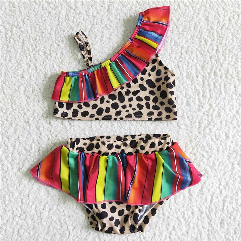 S0001 Baby Girls summer western 2pcs swimsuits