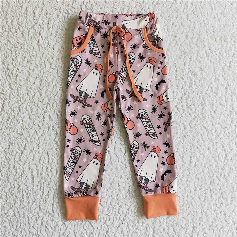P0024 Baby Girls string Halloween ghost legging Pants