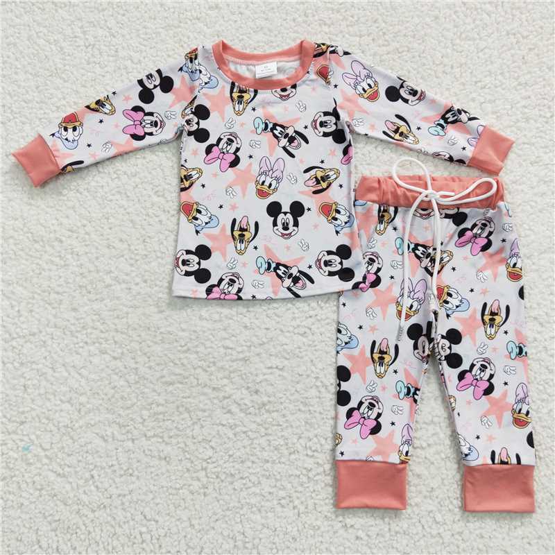 GLP0429Football tunic brown plaid leggings girls clothes