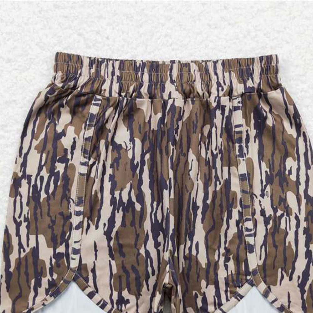 USA Shop (in stock) SS0362 RTS NO MOQ Bottomland camo adult women summer shorts