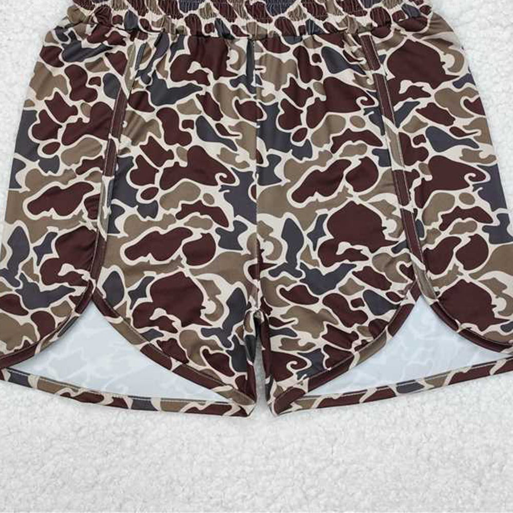4.30 SS0367 RTS NO MOQ Camo print adult women summer shorts
