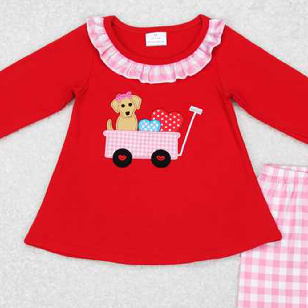 GLP0900 RTS NO MOQ Valentines Dog Hearts Tractor Matching Set