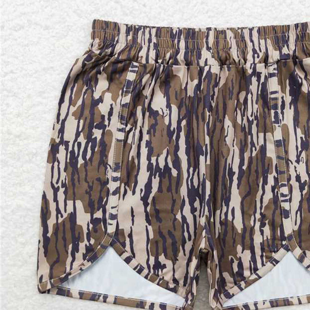USA Shop (in stock) SS0362 RTS NO MOQ Bottomland camo adult women summer shorts