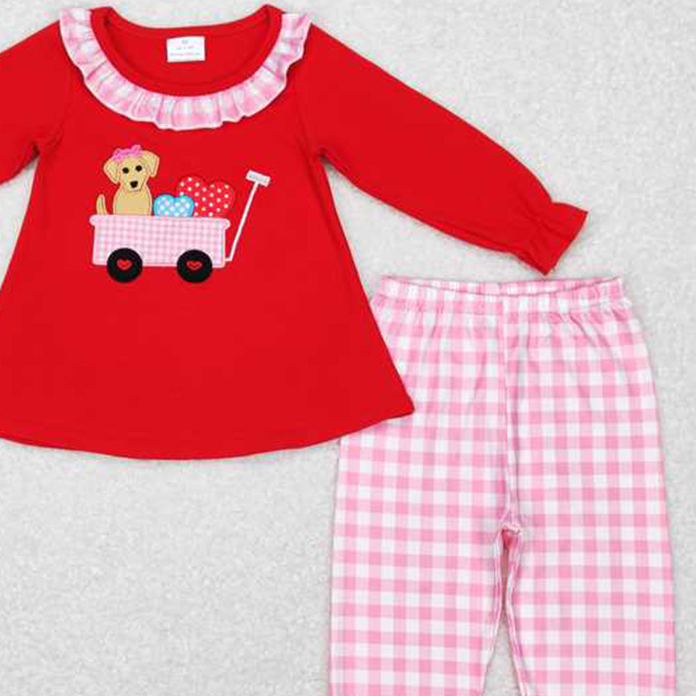 GLP0900 RTS NO MOQ Valentines Dog Hearts Tractor Matching Set