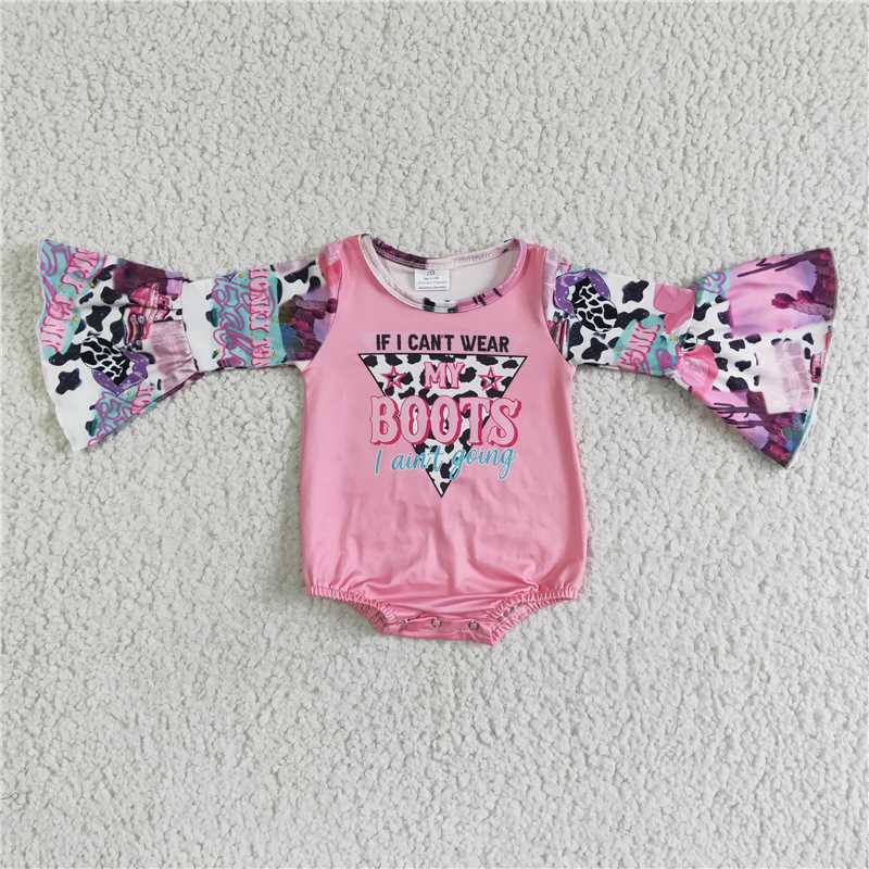 LR0004If i can't wear my boots i ain't going baby romper