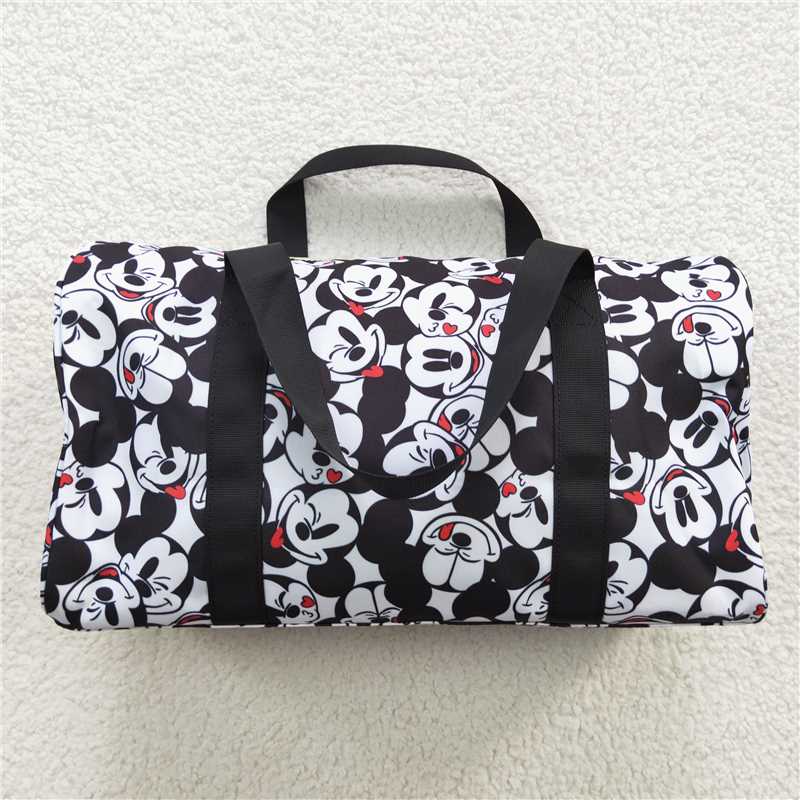 BA0132Heart black mouses girls travel bags