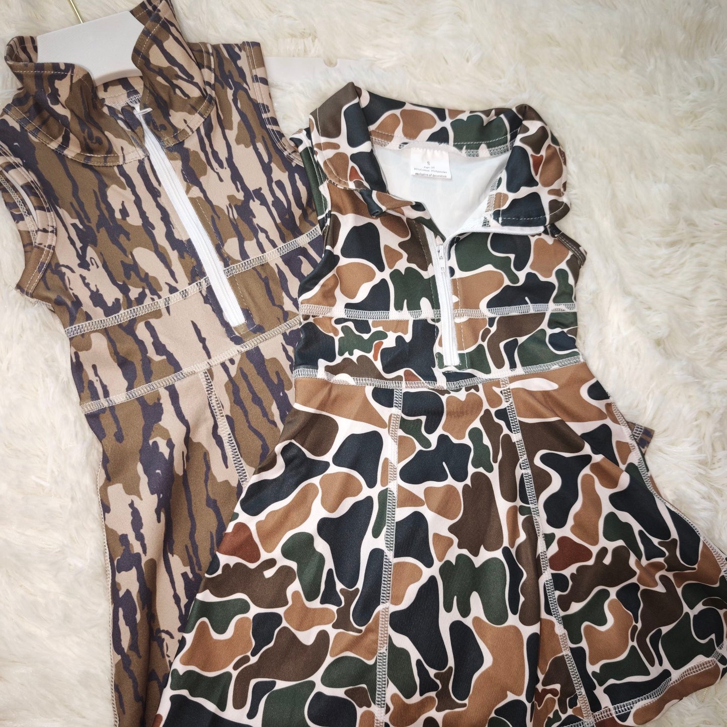 10.18 RST Sibling Baby Girls Hunting Athletic Shorts Skirt Dresses