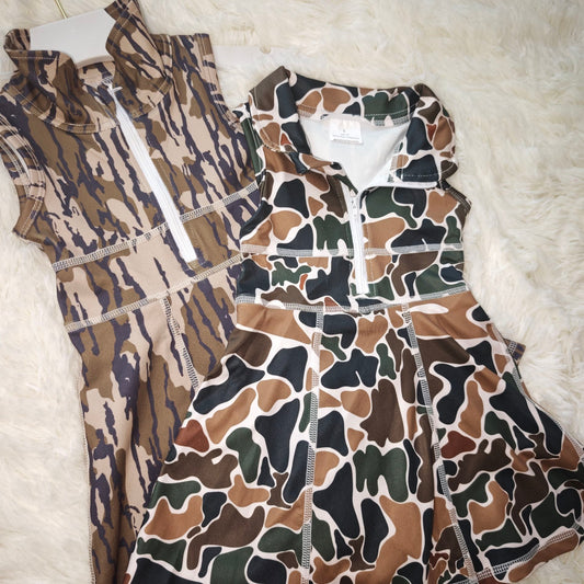 10.18 RST Sibling Baby Girls Hunting Athletic Shorts Skirt Dresses