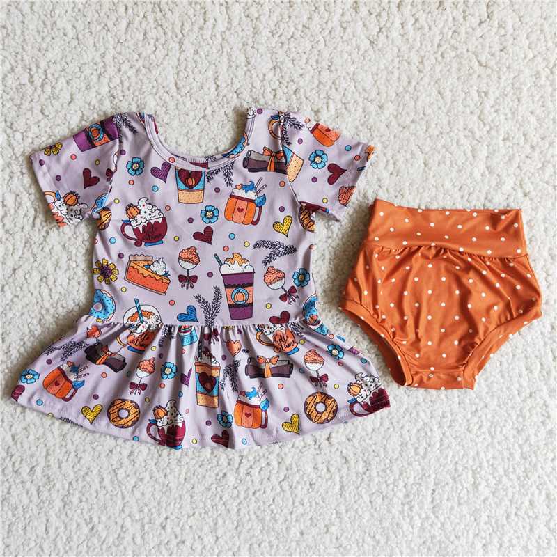 A5-4 Pumpkin bummie set
