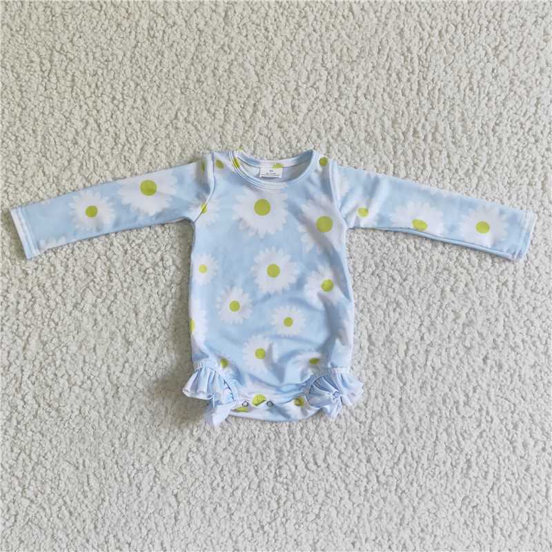 LR0002 Baby Girls daisy long sleeve swimsuits