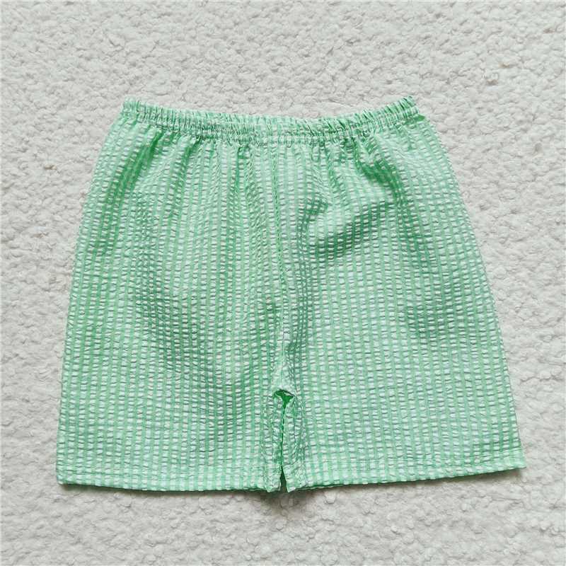 Seersucker SS0078 boys green P shorts