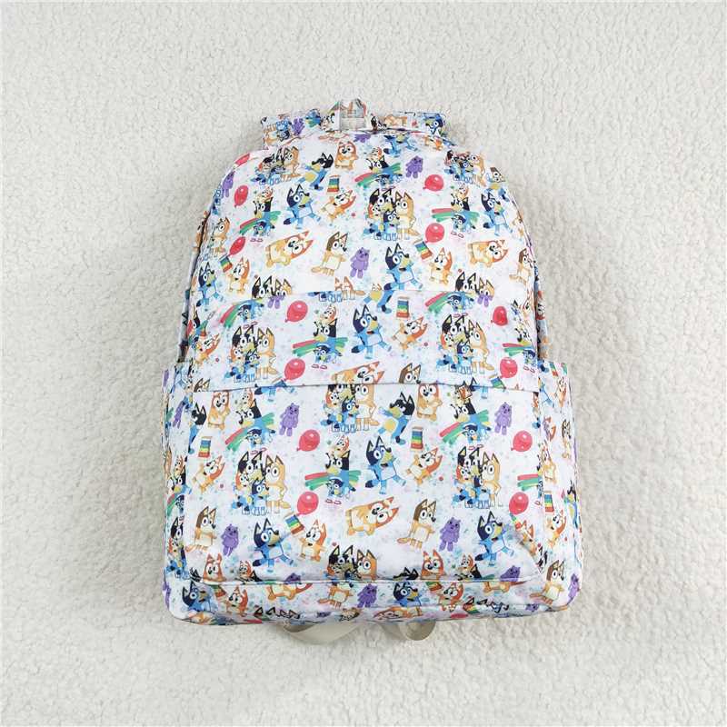 BA0054 Baby Kids Children Dogs Cartoon Print Back Bags