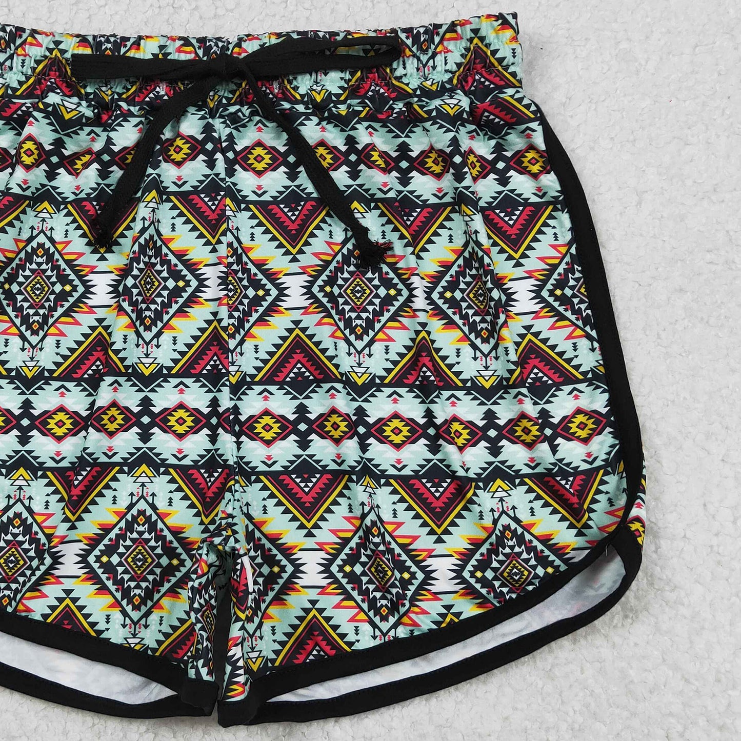 SS0452 RTS NO MOQ (In stock)Aztec western adult women summer shorts