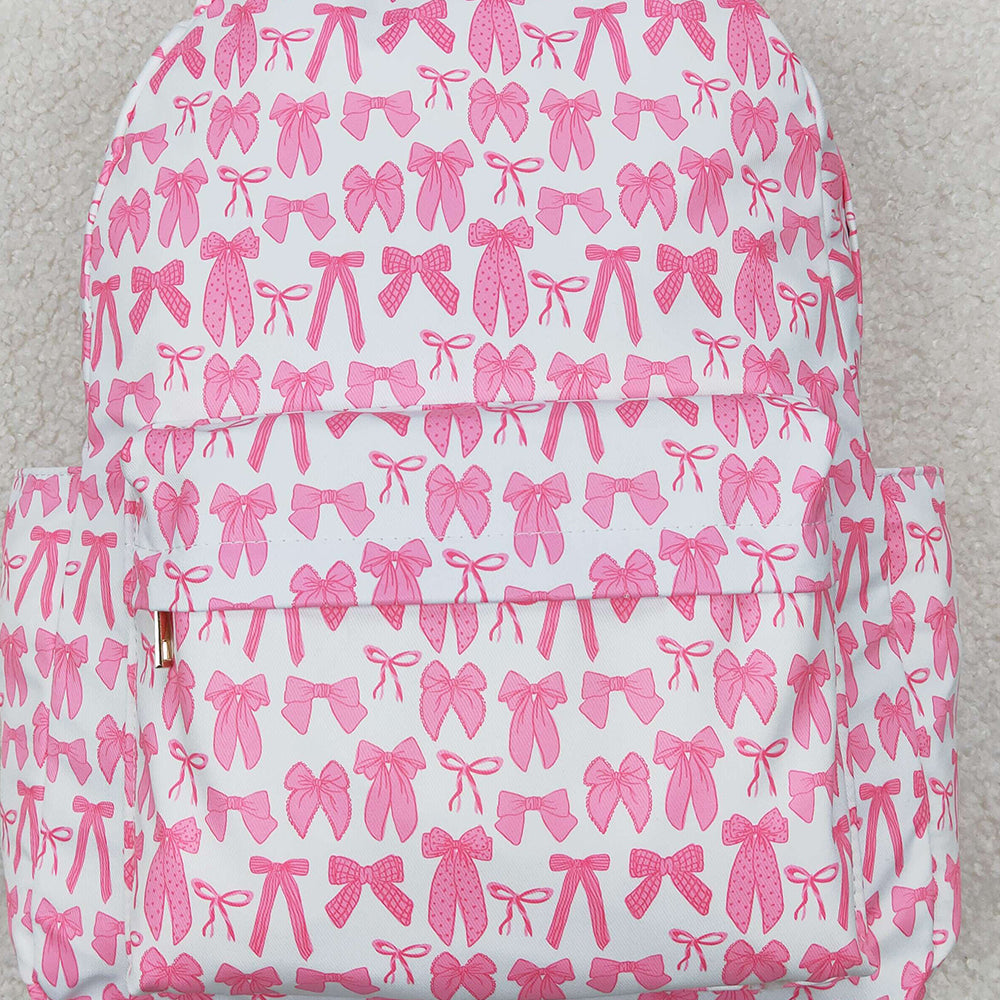 USA Shop (in stock) BA0285 RTS NO MOQ Pink bow children girls back to school backpack