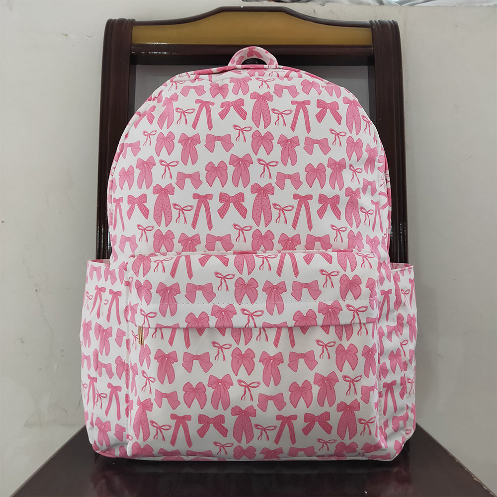 USA Shop (in stock) BA0285 RTS NO MOQ Pink bow children girls back to school backpack