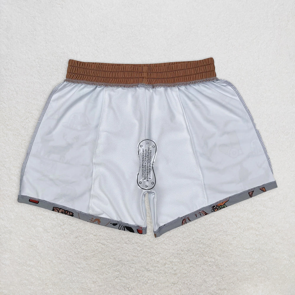 S0471 RTS NO MOQ Children Clothes Summer Boys Swimming shorts Duck deer dog kids boys summer swim trunks