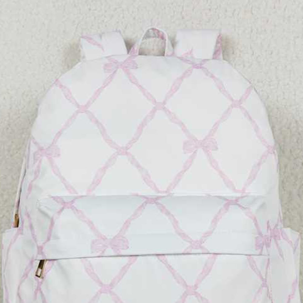 USA Shop (in stock)BA0225 RTS NO MOQ Pink bow kids girls backpack