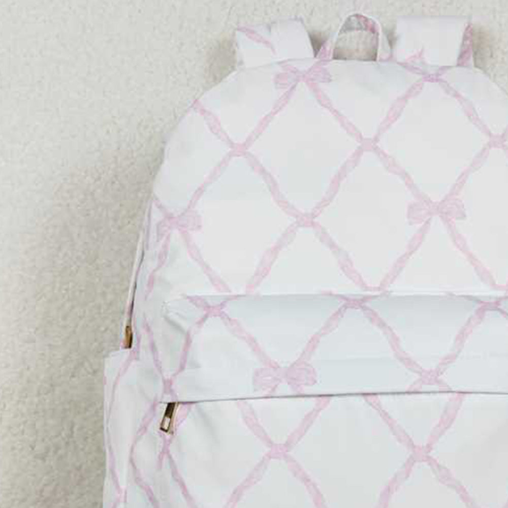 USA Shop (in stock)BA0225 RTS NO MOQ Pink bow kids girls backpack