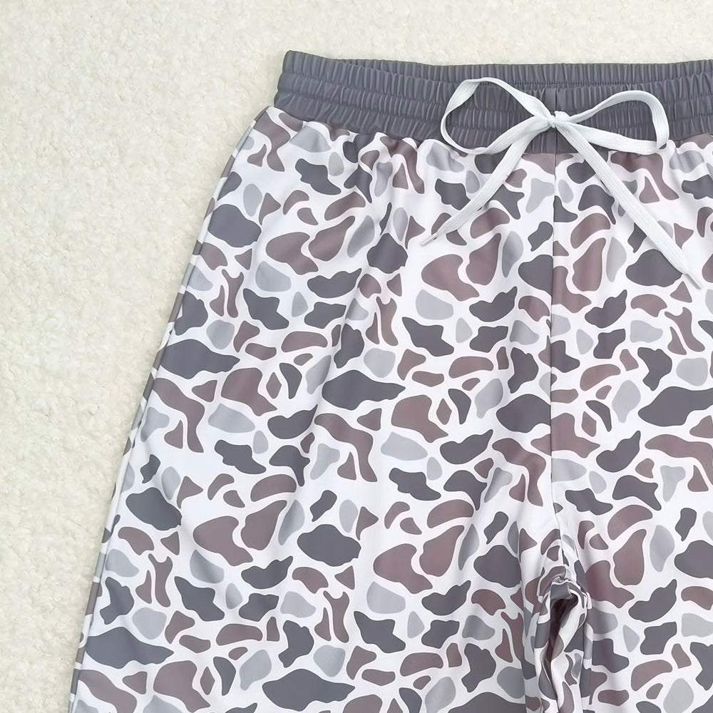 USA Shop (in stock)S0403 Khaki camo adult men summer swim shorts