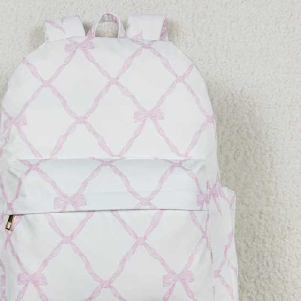USA Shop (in stock)BA0225 RTS NO MOQ Pink bow kids girls backpack