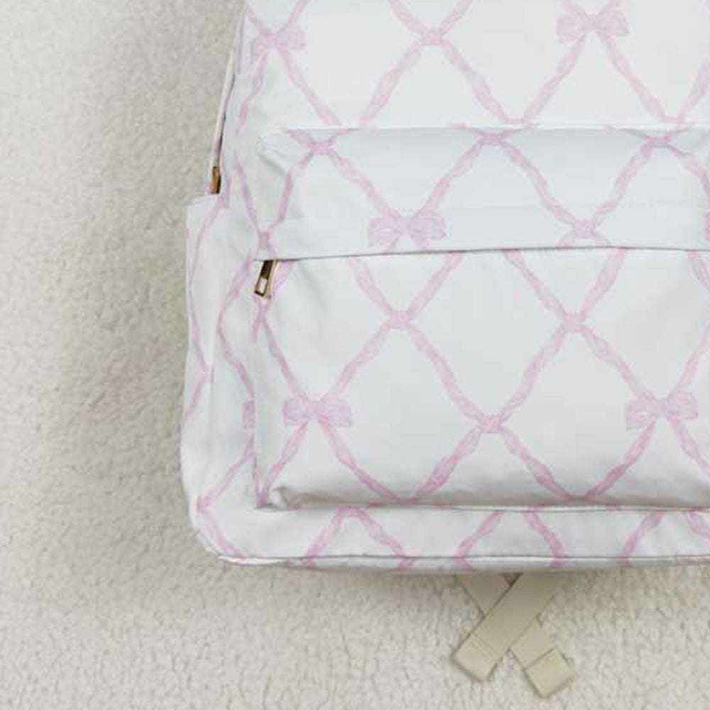 USA Shop (in stock)BA0225 RTS NO MOQ Pink bow kids girls backpack