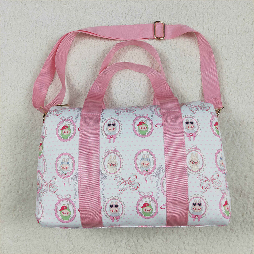 6.10 BA0301 RTS NO MOQ Baby Bags Pink heart bow small duffel bag