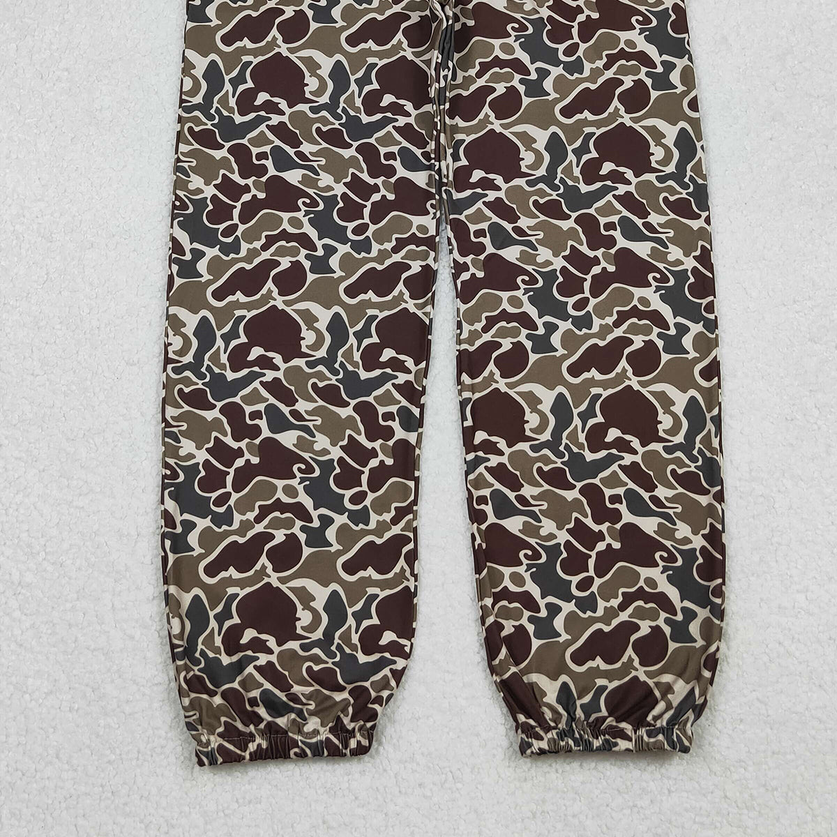10.15 RTS NO MOQ (In stock)P0906 Adult Women Duck Grey Camo Pocket Bottom Joggers Pants