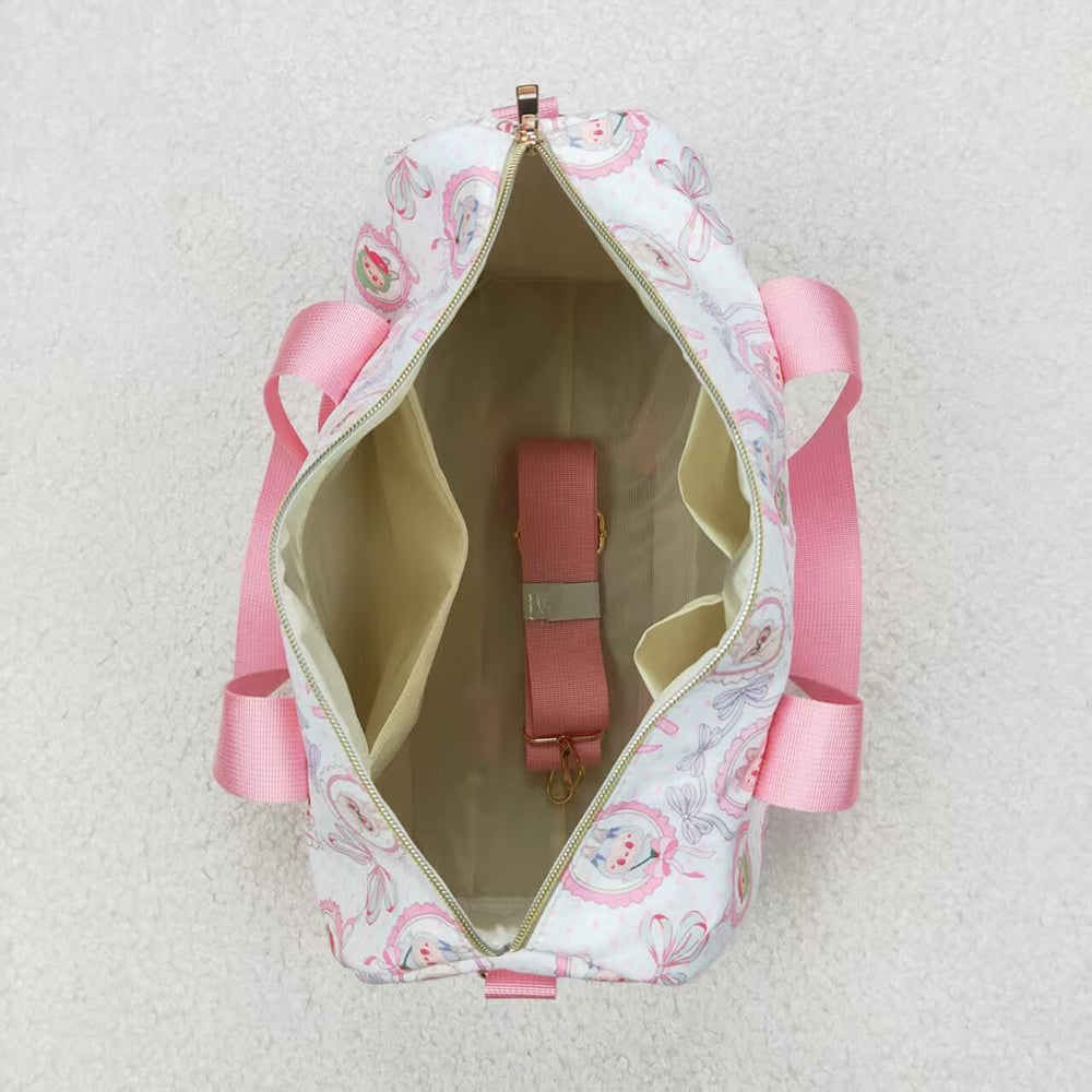 6.10 BA0301 RTS NO MOQ Baby Bags Pink heart bow small duffel bag